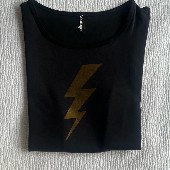 NWT Ultracor Lux Bolt Silk 2 pc Bra + Leggings Set Iridescent Gold XXS $410 - Picture 6 of 8